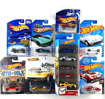 Buy Hot Wheels Corvette Bundle - Stingray Gas Monkey Garage Grand Sport C6 Racer Lot • 37.99£