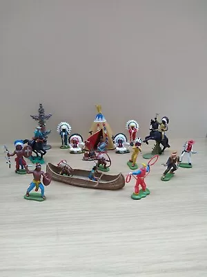 Buy Vintage Plastic Toy Cowboys & Indians Britains/Hong Kong Bundle  • 16.99£