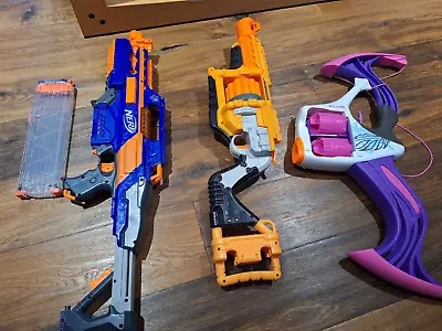 Buy NERF BUNDLE LAWBRINGER, RAPIDSTRIKE CS 18, REBELLE (wire Broken) COLLECTION ONLY • 5£