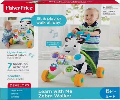 Buy Fisher Price Learn With Me Zebra Walker • 41.99£