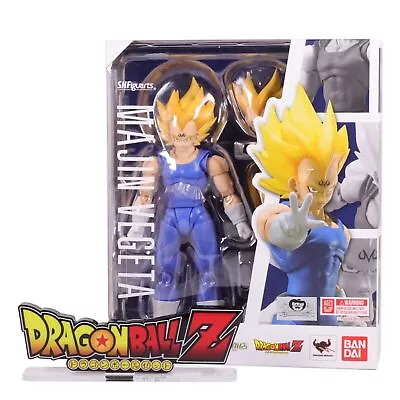 Buy S.H.Figuarts Majin Vegeta Dragon Ball Z W/Logo Plate Bandai Express Shipping • 147.41£