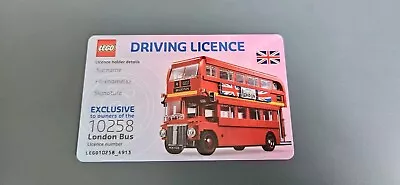 Buy LEGO 10258 London Bus Driving License (New & Sealed) • 20£