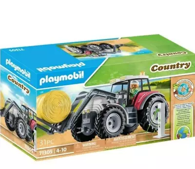 Buy Playmobil Country Large Tractor 71305 New & Original Packaging Farm Farm Farmer Straw Bales • 36.56£