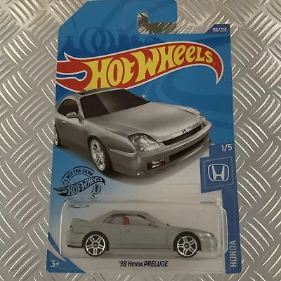 Buy Hot Wheels ‘98 Honda Prelude (Silver / Grey) 1:64 Mattel Diecast Long Card • 4£