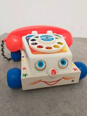 Buy Vintage 1961 Fisher Price Toys Pull Along Chatter Telephone (H12) • 4.99£