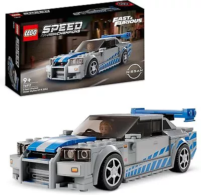 Buy Speed Champions 2 Fast 2 Furious Nissan Skyline GT-R (R34) Set, Race Car Toy Mod • 11.50£
