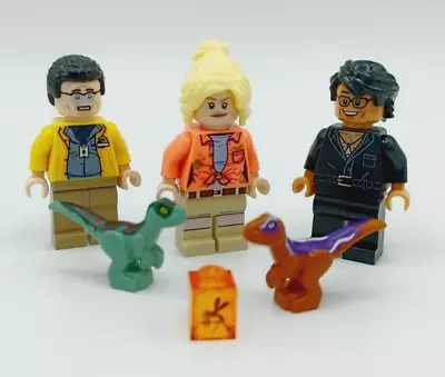 Buy Lego Jurassic Park Minifigure Bundle - Dr Sattler,  Dennis Nedry & Dr Malcolm. • 19.99£