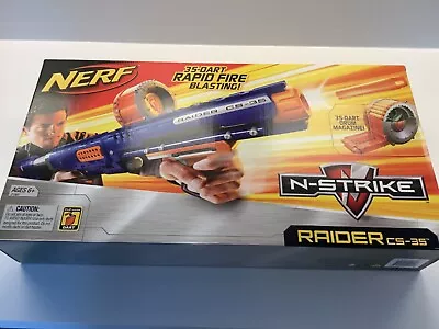 Buy Nerf Raider CS-35 Pump Action Gun + 35 Drum Mag & Bullets Hasbro New • 29.99£