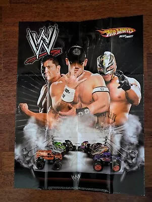 Buy WWE Advertising Hot Wheels Poster WWF WCW John Cena Batista Rey Mysterio  • 0.84£