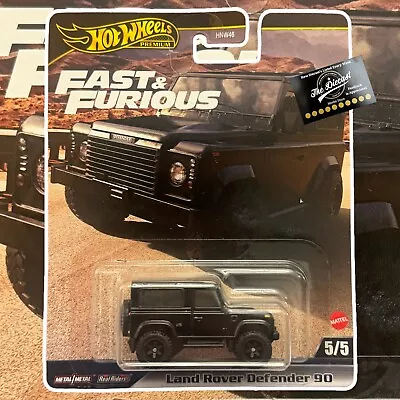 Buy HOT WHEELS PREMIUM Fast And Furious Land Rover Defender 90 Black NEW 1:64 • 8.99£