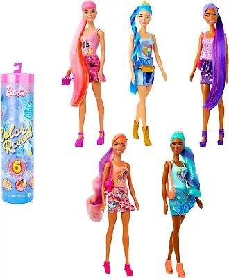 Buy Mattel Barbie - Color Reveal Jeans Series, Doll With 6 Surprises To Discover HJX • 23.74£