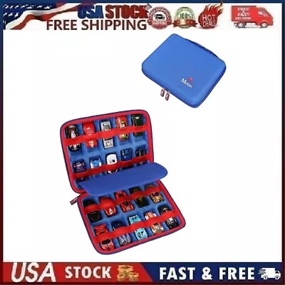 Buy Mchoi Shockproof Carrying Case For Hot Wheels 20 Cars, Toy Car Organizer Blue • 18.59£