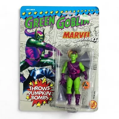 Buy Vintage Toy Biz Green Goblin Marvel Super Heroes Carded Figure Opened • 16.75£