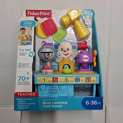 Buy Fisher Price Laugh And Learn Busy Learning Tool Bench, Packaging Damaged • 20.07£