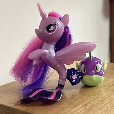 Buy My Little Pony  G4 Movie Figure Twilight Sparkle Spike Sea Pony Brushable • 2.50£