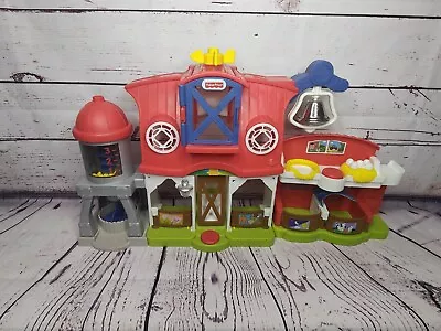 Buy Fisher-price Little People Caring For Animals Farm Playset Lights And Sounds  • 12£