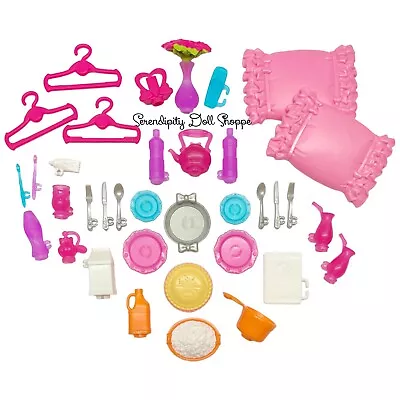 Buy Mattel Barbie BJP34 Malibu House Dreamhouse 36pc Accessories Parts Bundle Lot • 36.40£