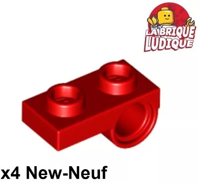Buy LEGO 4x Flat Modified Plate 1x2 Hole Below / Under Pin Hole On Bottom Red 18677 • 1.75£