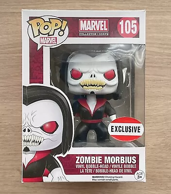 Buy Funko Pop Marvel Zombie Morbius #105 (Box Wear) + Free Protector • 19.99£