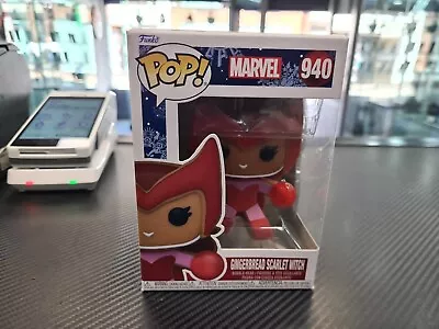 Buy Marvel Gingerbread Scarlet Witch #940 Funko Pop! Fast Delivery • 9.99£