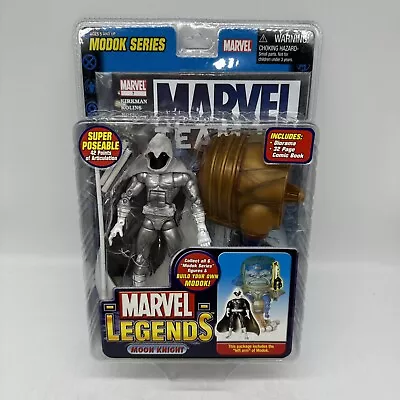 Buy Marvel Legends Moon Knight Silver Suit Toybiz Original Modok BAF Series • 44.99£
