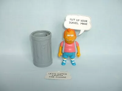 Buy THE SIMPSONS Vintage 1990 NELSON MUNTZ Action Figure Toy With TRASH CAN (MATTEL) • 10.99£