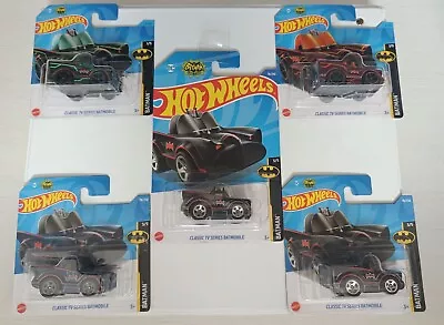 Buy HOT WHEELS 1:64 1966 TV SERIES BATMOBILE TOONED VARIANTS X 5 BUNDLE • 19.99£