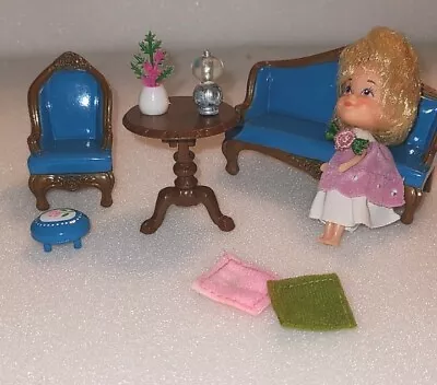 Buy Hedy Littles And Her 9 Piece Metal Living Room Set 1980 Vintage Toy Playset  • 23.30£