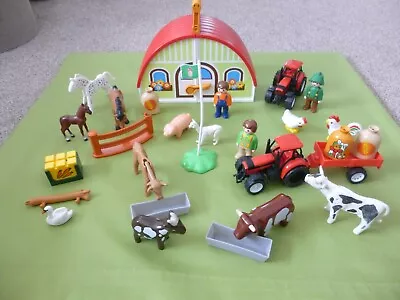 Buy  Playmobil Farm - Barn, Figures, Animals Includes Other Makes Animals, Tractors. • 9£