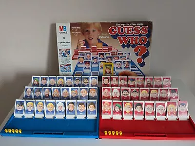 Buy Vintage Guess Who Board Game 1987 MB Game The Mystery Face Game Complete • 14.95£