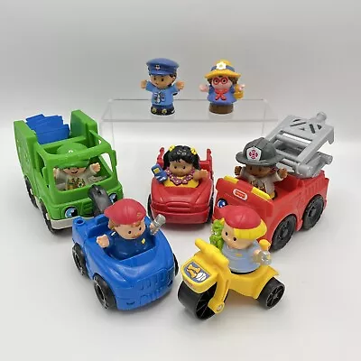 Buy Fisher Price Little People Vehicle & Figures Bundle Recycling Lorry Fire Engine • 17.99£