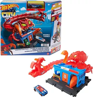 Buy Hot Wheels - Scorpion Flex Attack Playset - Brand New • 26.99£