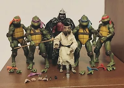 Buy Neca TMNT Movie Teenage Mutant Ninja Turtles TMNT, Shredder, Splinter, Leo, Raph • 60£