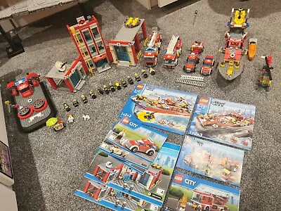 Buy Huge Lego City Bundle. Fire Station 60110, Boat 7906, Engine 60107, 7942 & 7944 • 49.99£