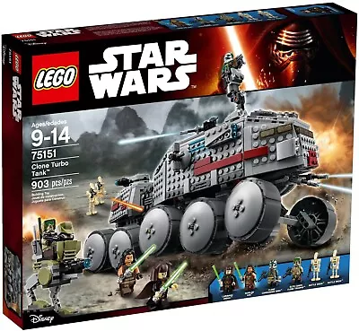 Buy LEGO 75151 Star Wars Clone Turbo Tank Brand New Sealed 2016 Discontinued RARE • 374£