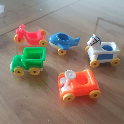 Buy Vintage FISHER PRICE LITTLE PEOPLE Play Family 5 LITTLE RIDERS Vehicles / Horse • 7.99£