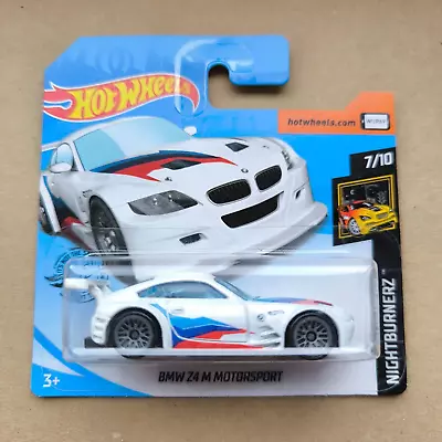 Buy Hot Wheels SHORT CARD 2020 HW NIGHTBURNERZ BMW Z4 M MOTORSPORT WHITE 7/10 • 19.19£