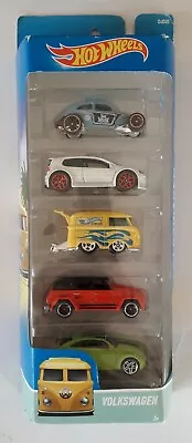 Buy Hot Wheels Volkswagen 5 Pack, Including Exclusive Yellow Kool Kombi+ Beetle&golf • 16.75£