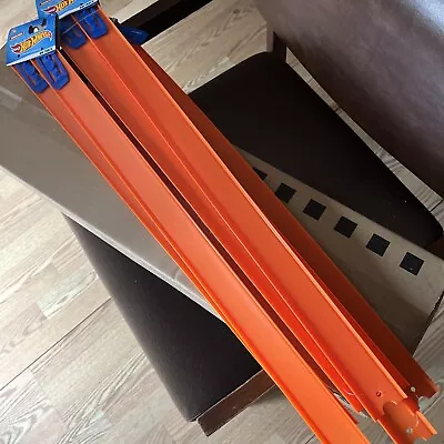 Buy Hot Wheels Track Builder (24) 24 Inch Pieces Orange Track & 24 Connecters • 13.98£