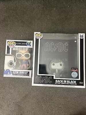 Buy Music Artist Funko Pop Bundle | Elton John (63) & AC DC Back In Black  (03) • 26£