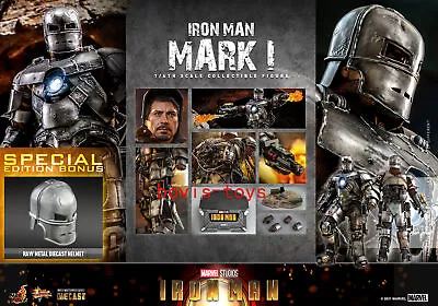 Buy New Hot Toys MMS605D40 Iron Man MK1 Tony Stark (Special Editions) 1/6  • 428.69£