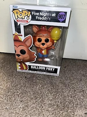 Buy Funko POP! Games Balloon Foxy Five Nights At Freddy's #907 Vinyl Figure New • 12.50£