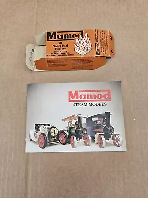 Buy Mamod Steam Leaflet And Empty Fuel Tablet Box Used • 4.99£
