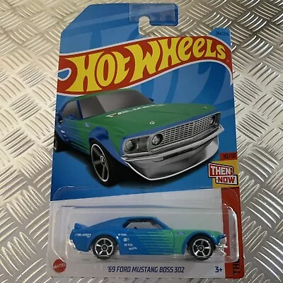 Buy Hot Wheels ‘69 Ford Mustang Boss 302 Long Card 1:64 Mattel Diecast • 4£