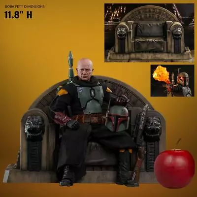 Buy STAR WARS BOBA FAT REPAINT ARMOR &THRONE 1/6 Brown Box Hot Toys Sideshow TMS056 • 463.67£