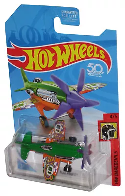 Buy Hot Wheels 50th HW Daredevils (2017) Mad Propz Green & Orange Airplane Toy 4/5 • 14.57£