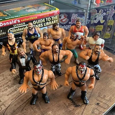 Buy Hasbro WWF Action Figure Bundle Wrestler WWE Retro Vintage Bigelow Demolition • 59.99£