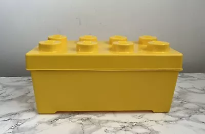 Buy Lego Large Yellow Brick 8 Stud  Storage Box EMPTY • 9.99£