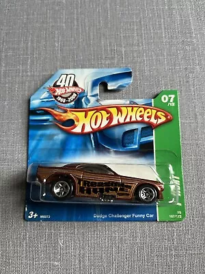 Buy 2008 Hot Wheels Dodge Challenger Funny Car #167 Treasure Hunt #07/12 Short Card • 4.99£