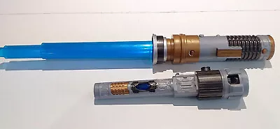 Buy STAR WARS Lightsaber Forge OBI-Wan Kenobi Electronic Blue Lightsaber *VGC* • 14.95£